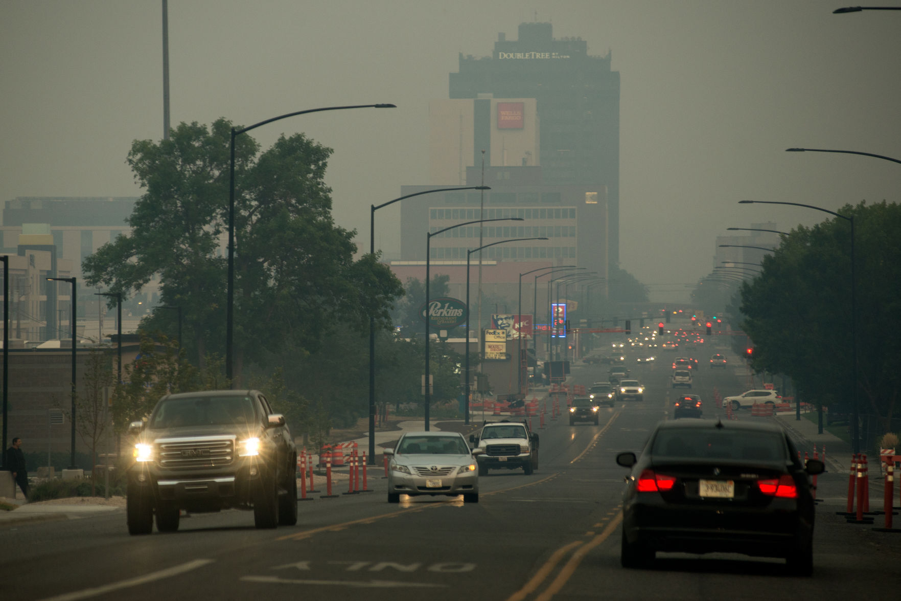 Smoke in downtown Billings